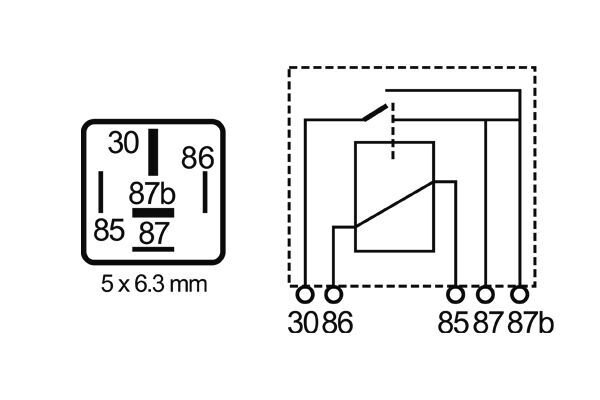Mahle Original Relais, arbeidsstroom MR 14