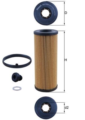 Mahle Original Oliefilter OX 1351D