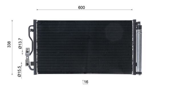 Mahle Original Airco condensor AC 1072 000S