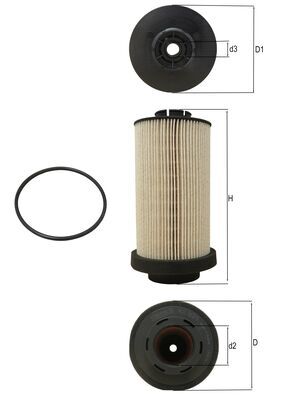 Mahle Original Brandstoffilter KX 80/1D