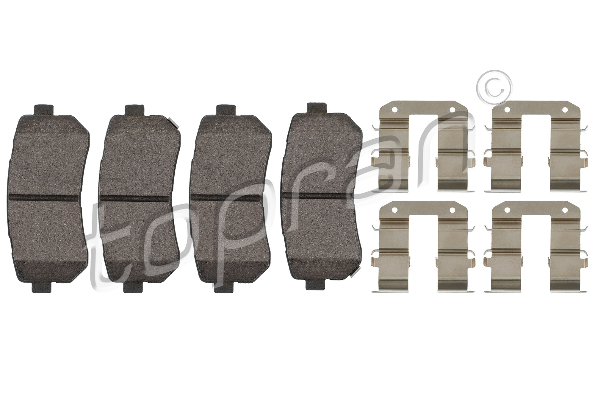 Remblokkenset, schijfrem Topran 821 935