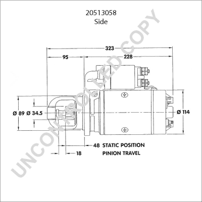 Prestolite Electric Starter 20513058