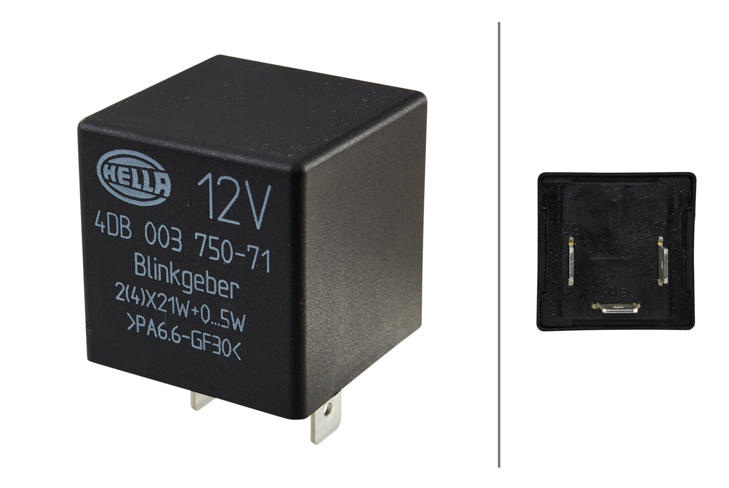 Knipperlichtautomaat, pinkdoos Hella 4DB 003 750-712