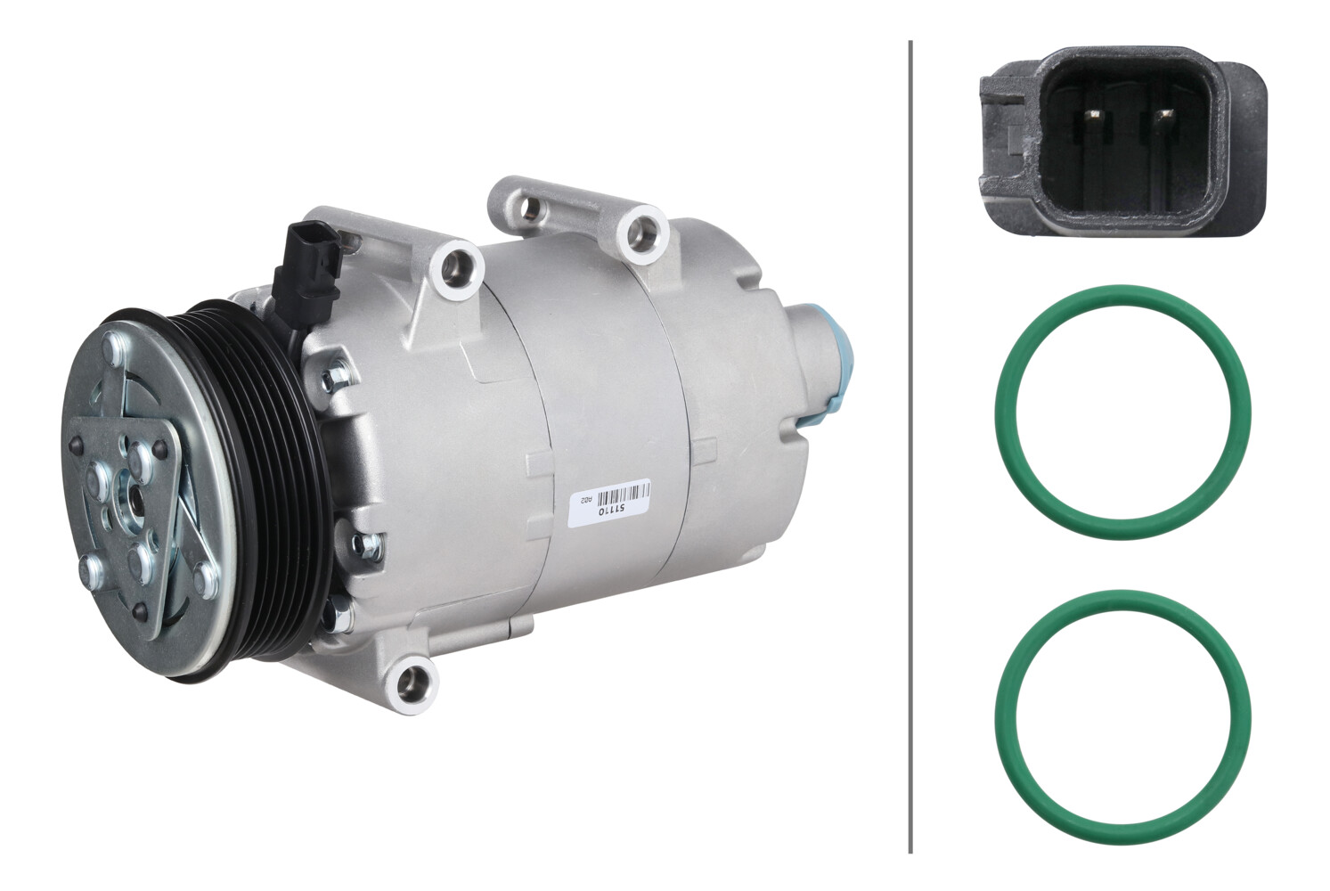 Compressor, airconditioning Hella 8FK 366 201-621