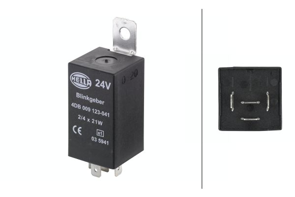 Knipperlichtautomaat, pinkdoos Hella 4DB 009 123-041