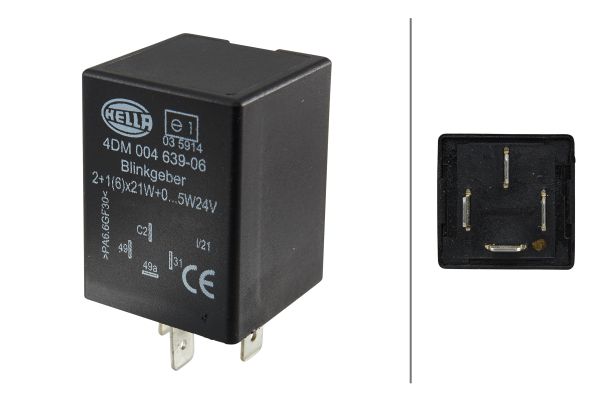 Knipperlichtautomaat, pinkdoos Hella 4DM 004 639-061