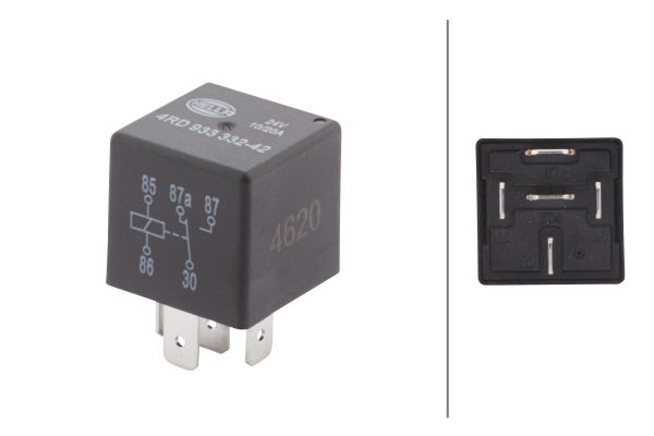 Relais, arbeidsstroom Hella 4RD 933 332-421