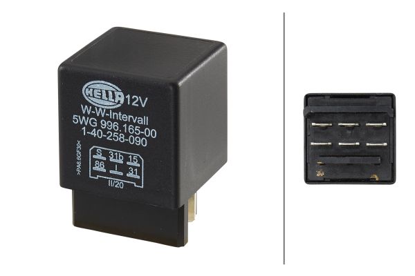 Relais, arbeidsstroom Hella 5WG 996 165-001