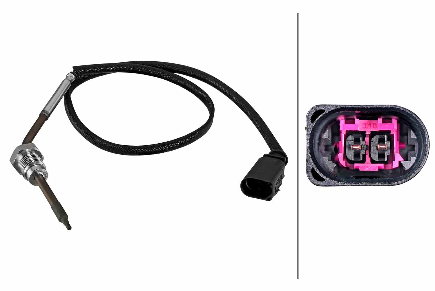 Sensor, uitlaatgastemperatuur Hella 6PT 010 376-741