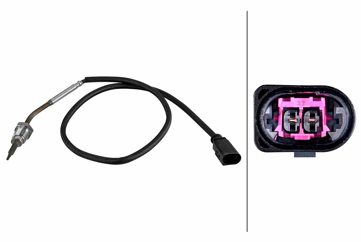 Sensor, uitlaatgastemperatuur Hella 6PT 010 376-791