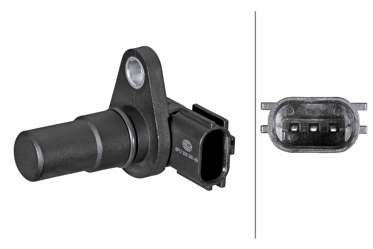 Sensor, snelheid, toerental Hella 6PU 358 381-691