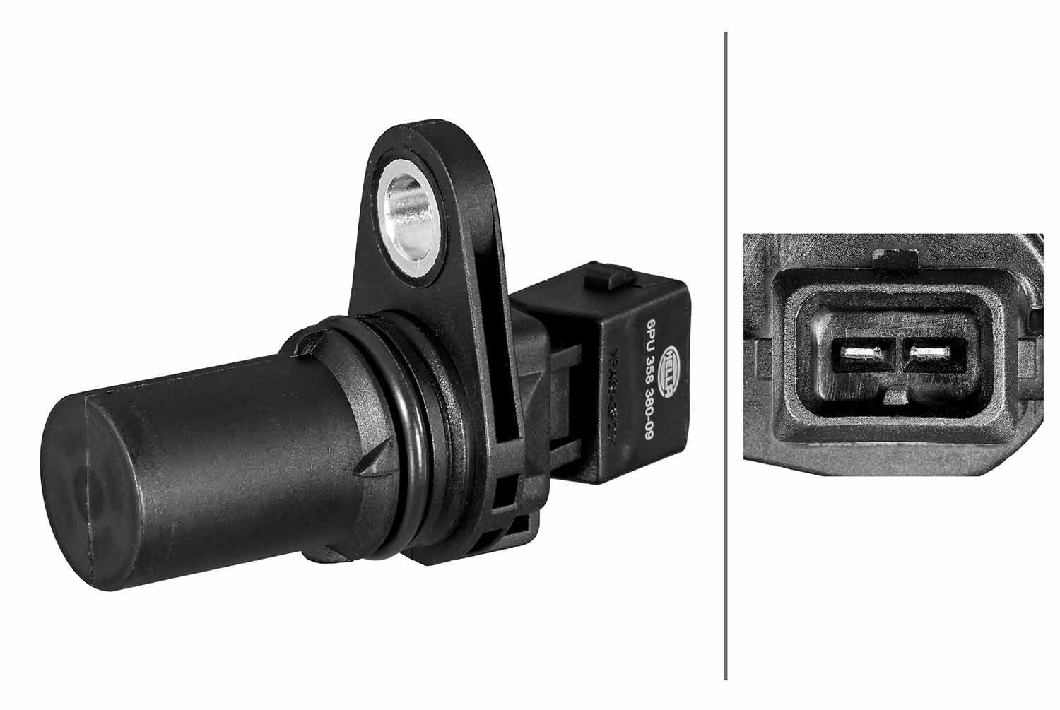 Sensor, snelheid, toerental Hella 6PU 358 380-091