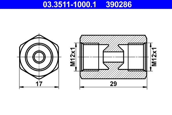 Adapter, remleiding ATE 03.3511-1000.1