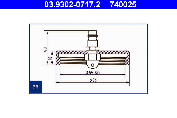 Ontluchtingsaansluiting ATE 03.9302-0717.2
