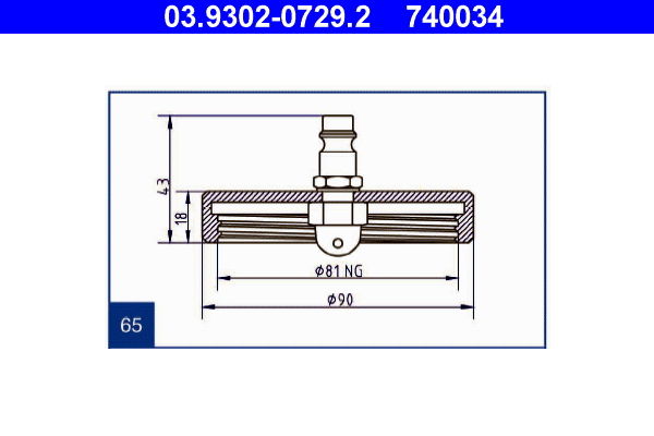 Ontluchtingsaansluiting ATE 03.9302-0729.2