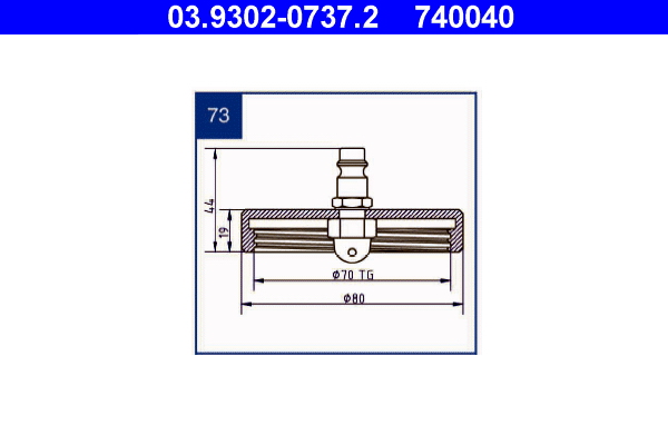 Ontluchtingsaansluiting ATE 03.9302-0737.2