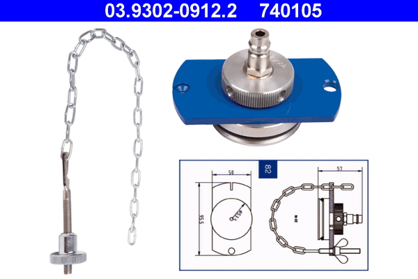 Ontluchtingsaansluiting ATE 03.9302-0912.2