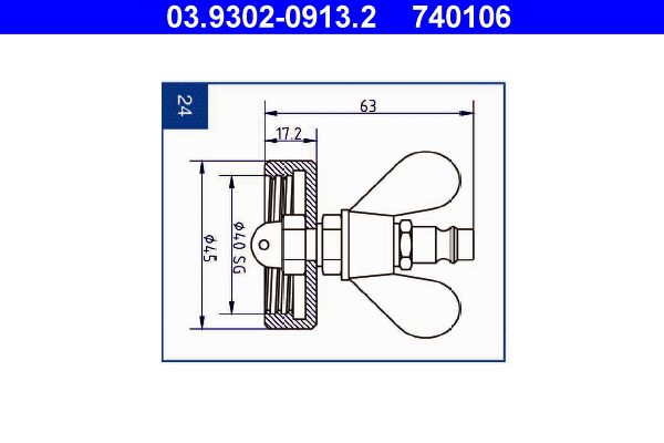 Ontluchtingsaansluiting ATE 03.9302-0913.2