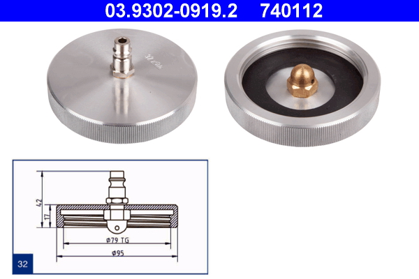 Ontluchtingsaansluiting ATE 03.9302-0919.2