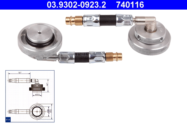 Ontluchtingsaansluiting ATE 03.9302-0923.2