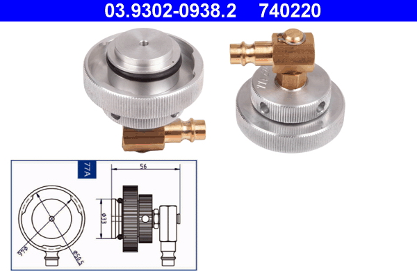 Ontluchtingsaansluiting ATE 03.9302-0938.2