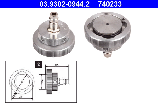 Ontluchtingsaansluiting ATE 03.9302-0944.2