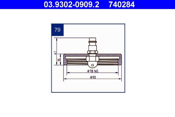 Ontluchtingsaansluiting ATE 03.9302-0909.2