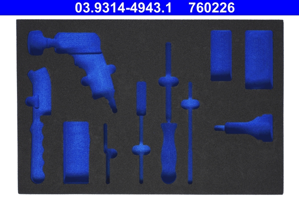 Aflegvak, lade (gereedschapswagen) ATE 03.9314-4943.1