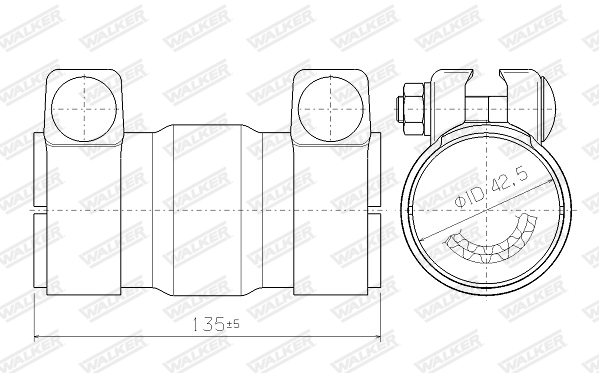 Katalysator, universeel Walker 69000
