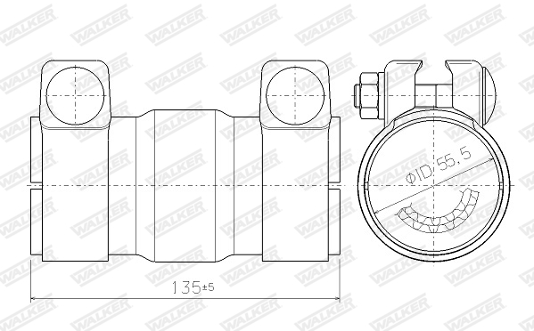 Katalysator, universeel Walker 69003