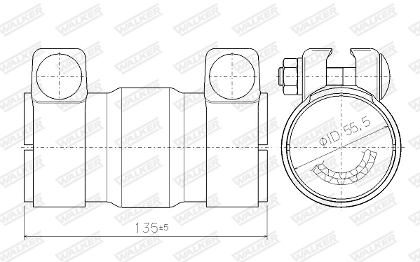 Katalysator, universeel Walker 69005