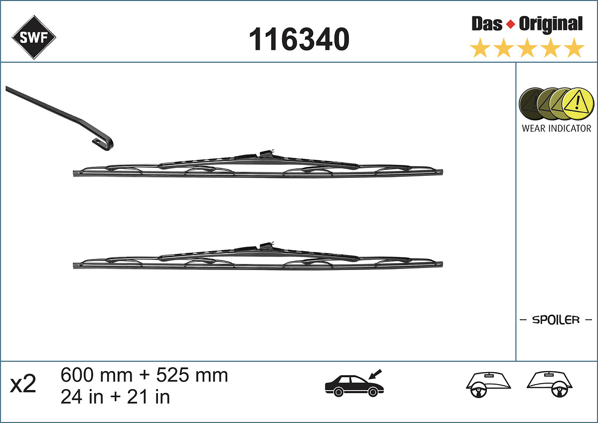 Ruitenwisserblad SWF 116340