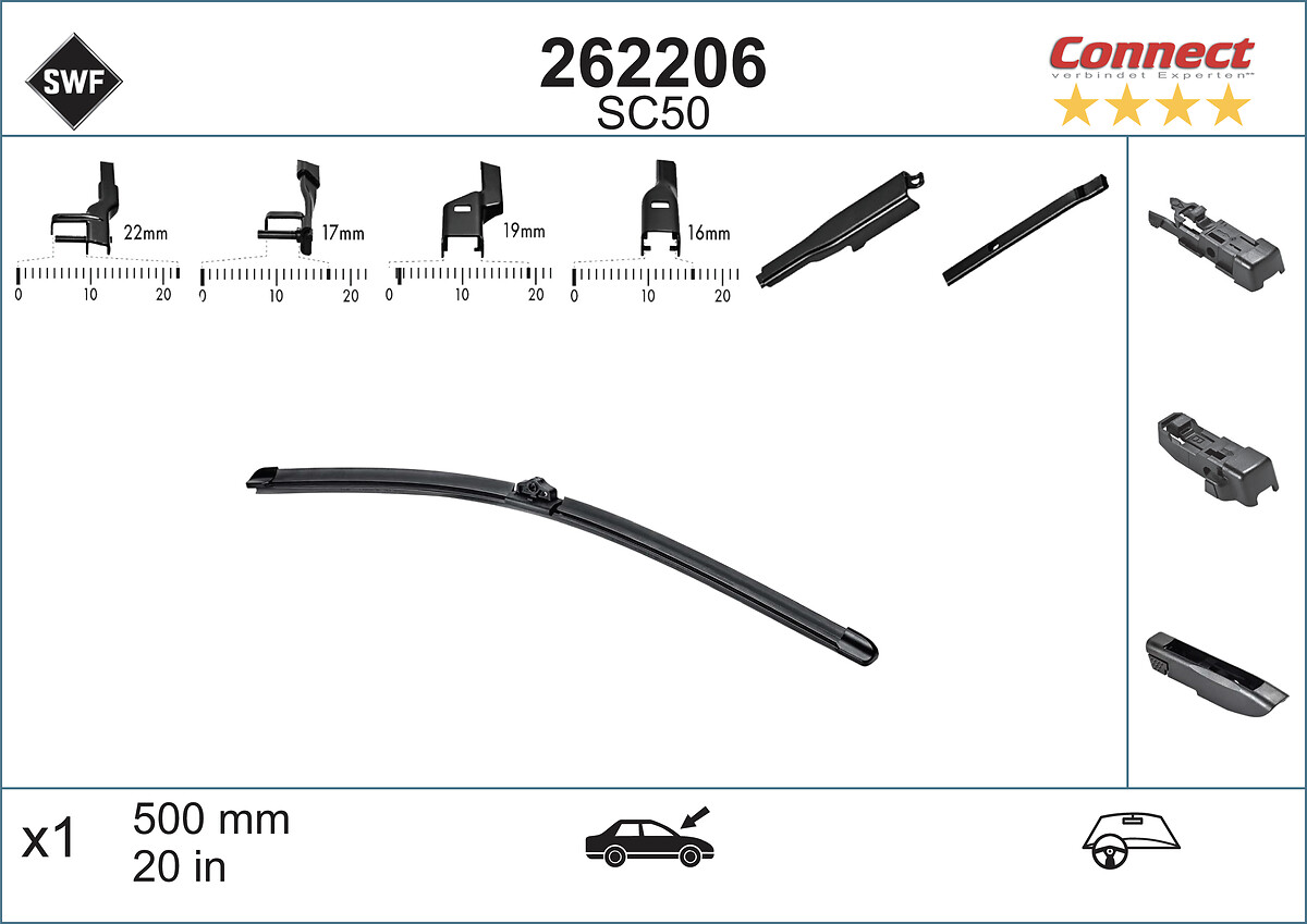 Ruitenwisserblad SWF 262206