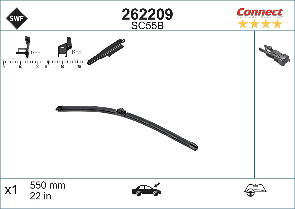 Ruitenwisserblad SWF 262209