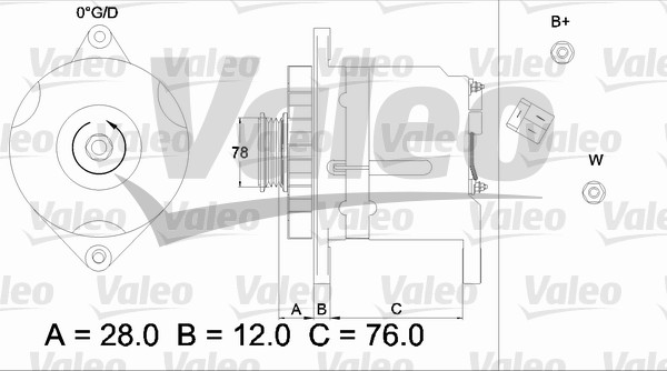 Alternator/Dynamo Valeo 436512