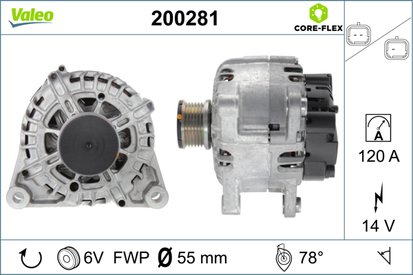 Alternator/Dynamo Valeo 200281