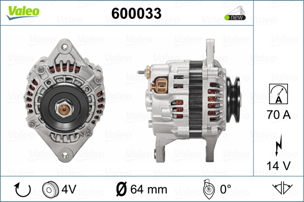 Alternator/Dynamo Valeo 600033