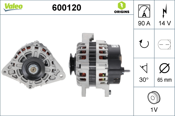 Alternator/Dynamo Valeo 600120