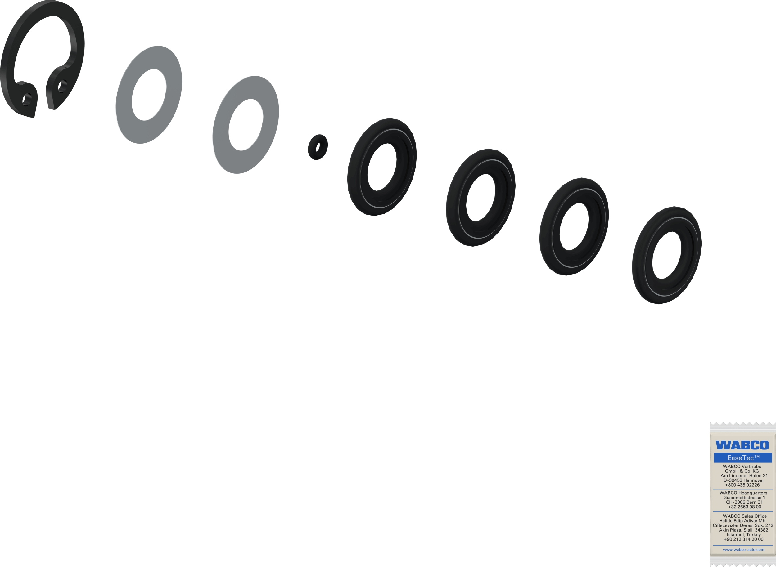 Afdichtringset Wabco 4630370012