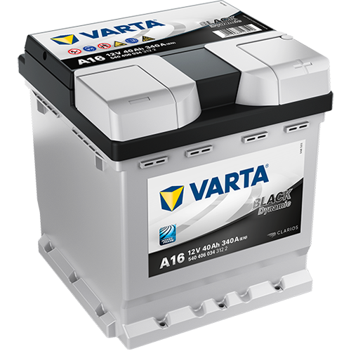 Varta BLACK dynamic A16 - 5404060343122 - 4016987143599 -  - 12V 340A 40Ah - 202 - 540406034 - 597322  - Black Dynamic - 5404060343122 - 597322