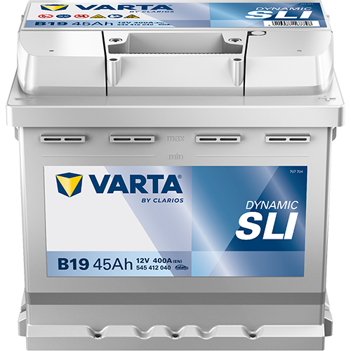 Varta DYNAMIC SLI B19 - 545412040K262 - 4016987119365 - 4016987167748 - 012 - 12V 400A 45Ah - 545412040 - 709204  - Black Dynamic - 5454120403122 - 533069