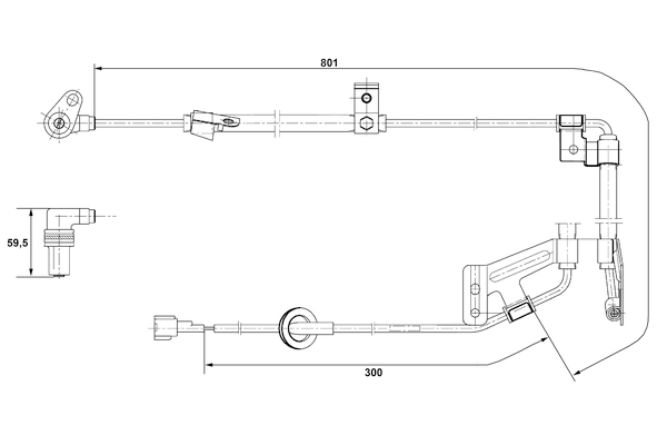 ABS sensor Bosch 0 265 001 273