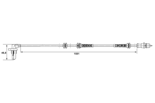 ABS sensor Bosch 0 265 007 528