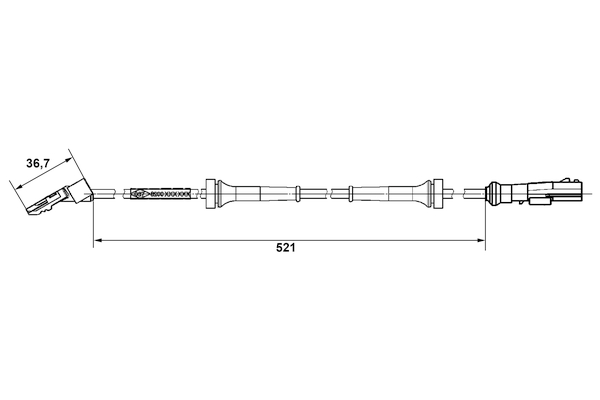 ABS sensor Bosch 0 265 007 937
