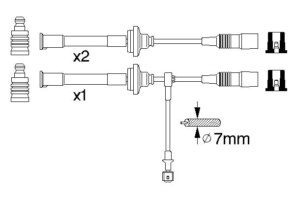 Bougiekabelset Bosch 0 356 912 820