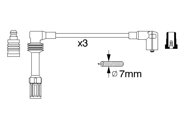 Bougiekabelset Bosch 0 356 912 973
