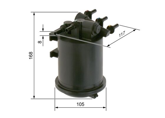 Brandstoffilter Bosch 0 450 906 461