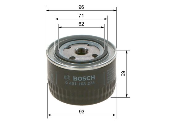 Oliefilter Bosch 0 451 103 274