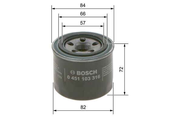 Oliefilter Bosch 0 451 103 316