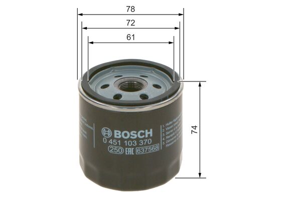Oliefilter Bosch 0 451 103 370